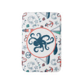 可愛カラフルい航海の&マチンの生活パターン バスマット (正面縦)