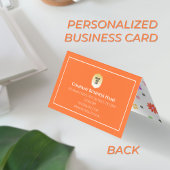 可愛カラフルい花のパタパーソナライズされたーン 名刺