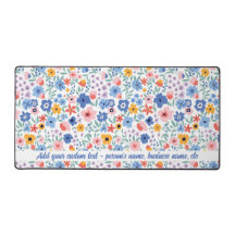 可愛カラフルい花柄名前をカスタムする任意文字