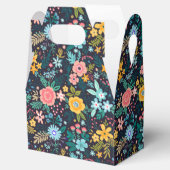 可愛カラフルい花柄 フェイバーボックス (オープン)