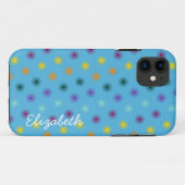 可愛カラフルい花柄 Case-Mate iPhoneケース (裏面(横))