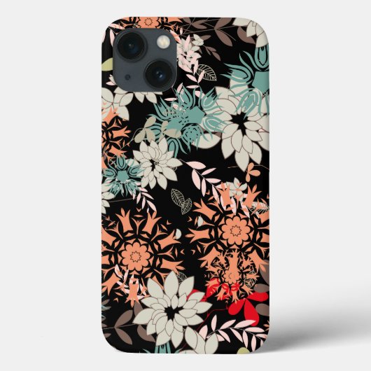 可愛カラフルい花柄 Case-Mate iPhoneケース (裏面)