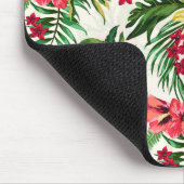 可愛カラフルい花葉緑 マウスパッド (コーナー)