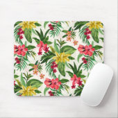 可愛カラフルい花葉緑 マウスパッド (マウス)