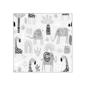 可愛カラフルい象とシームレスな模様 ラバースタンプ (インプリント)