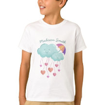 可愛カラフルい雲の傘