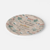 可愛カラフルい電車の車内子供の誕生日 ペーパープレート (アングル)