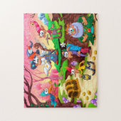 可愛カラフルい魔法使いの宝物 ジグソーパズル (縦)