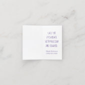 可愛カラフルい鳥遊の日付アポイントメントカード 予約カード (内部開封)