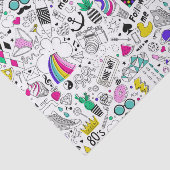 可愛カラフルい80s柄 薄葉紙 (詳細)