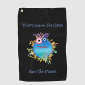 可愛カラフルい ゴルフタオル (正面)