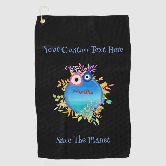 可愛カラフルい ゴルフタオル (正面)