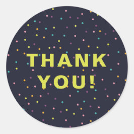 可愛カラフルい ラウンドシール