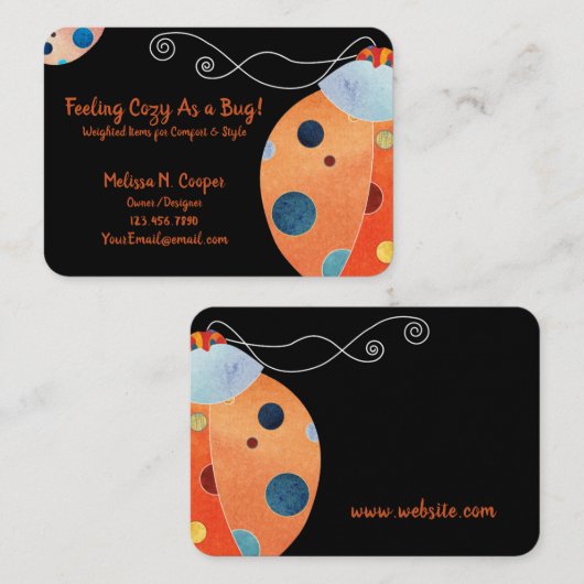 可愛カラフルい 名刺 (正面/裏面)