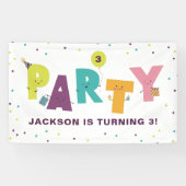 可愛カラフルい 横断幕 (横)