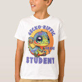 可愛カラフルいGecko学年の名前Gecko-riffic Tシャツ (正面)