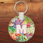 可愛カラフルくて明るい魅惑の森 キーホルダー (正面)