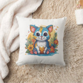 可愛カラフルらしい子猫の枕 クッション (ブランケット)
