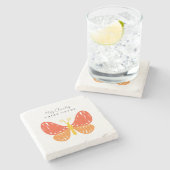 可愛カラフルモダンい先生鑑賞ギフト ストーンコースター (横)