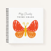 可愛カラフルモダンい先生鑑賞ギフト ノートブック (正面)