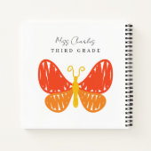 可愛カラフルモダンい先生鑑賞ギフト ノートブック (裏面)