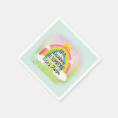 可愛カラフル&感動的 スタンダードカクテルナプキン (角)