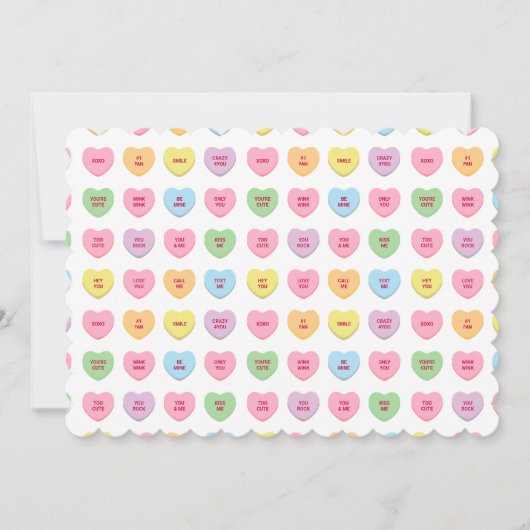 可愛ガーリーいおもしろいカスタムハートカード (正面)