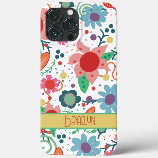 可愛ガーリーいカスタムフローラiPhoneケース Case-Mate iPhoneケース (裏面)