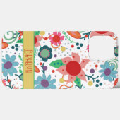 可愛ガーリーいカスタムフローラiPhoneケース Case-Mate iPhoneケース (裏面 (横))