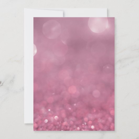 可愛ガーリーいガポップ・アートのートミュージック14誕生日 招待状 (裏面)