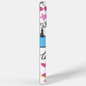 可愛ガーリーいトレンディーシンプルブルースタイリッシュパターン Case-Mate iPhoneケース (裏面 / 右)