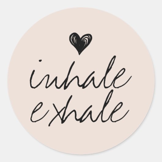 可愛ガーリーいハートミニマルクリーム ラウンドシール (正面)