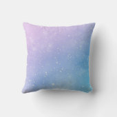 可愛ガーリーいパーソナライズされた魔法のユニコーン クッション (裏面)