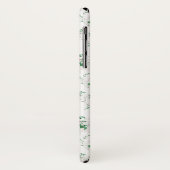 可愛ガーリーいピンクのバラ – 白の背景 Case-Mate iPhoneケース (裏面/左)