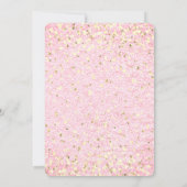 可愛ガーリーいピンクのフラミンゴパーティー 招待状 (裏面)