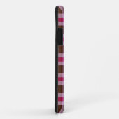 可愛ガーリーいピンクの格子模様の額縁 Case-Mate iPhoneケース (裏面/右)