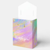 可愛ガーリーいピンク紫の青い森の動物パーティー フェイバーボックス (オープン)