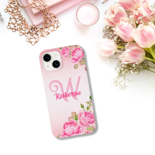 可愛ガーリーいファッションフローラモノグラム Case-Mate iPhone 14ケース