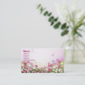 可愛ガーリーいフローラ素晴らしファッション 名刺 (スタンド正面)