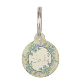 可愛ガーリーいペット名連絡と情報フローラ ペット　ネームタグ