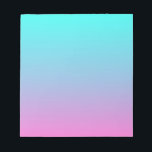 可愛ガーリーいメグラデーションイドピンクターコイズアクアブルー ノートパッド<br><div class="desc">可愛いメガーリーイグラデーションマーメイドピンクターコイズアクアブルーファッションアクセサリー。パステルピンクとターコイズホームグラデーションアクセサリー。</div>