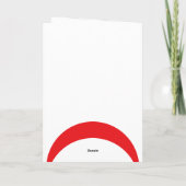 可愛ガーリーい女日本の子セーラーユニフォーム誕生日 カード (裏面)