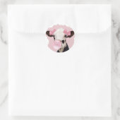 可愛ガーリーい牛吹のバブルガム ラウンドシール (バッグ)