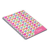 可愛ガーリーい色数々のの虹の蝶の名前 ノートブック (右側)