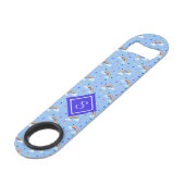 可愛ガーリーい虹の空パーソナライズされた スピード栓抜き (裏面アングル)