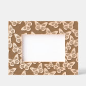 可愛ガーリーい蝶自然かわいらしエレガント レーザー彫刻フレーム (正面)