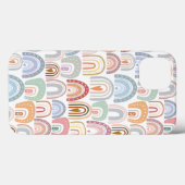 可愛ガーリーい詰めカラフル合わせ虹ぼほ Case-Mate iPhoneケース (裏面 (横))