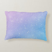 可愛ガーリーい魔法パーソナライズされたユニコーンクッション アクセントクッション (裏面)