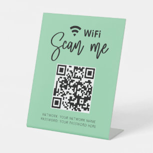 可愛ガーリーいWifi QRコードサロン事業 台座サイン