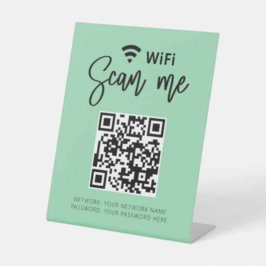可愛ガーリーいWifi QRコードサロン事業 台座サイン (正面)